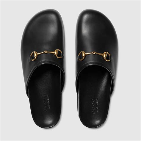 gucci leather horsebit slipper men's|gucci princetown slippers sale.